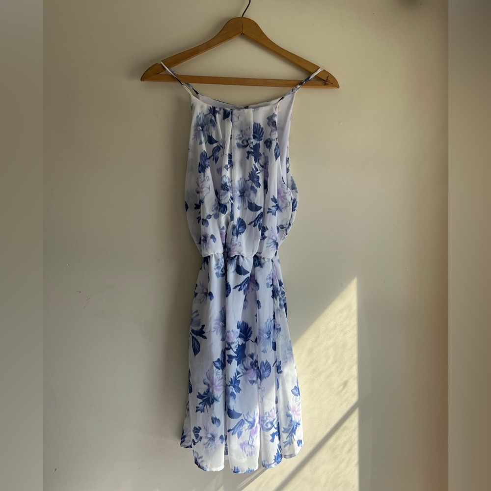 Peach Royal Floral Dress